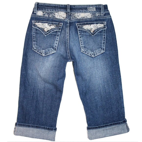 Zenim Denim Jr/ Misses Capri Jean Size 0 - Picture 2 of 13